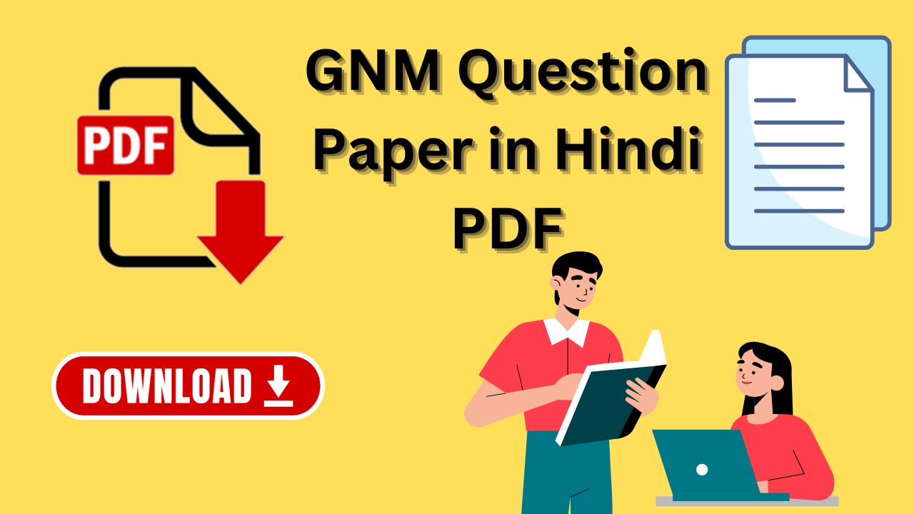 GNM Question Paper In Hindi PDF